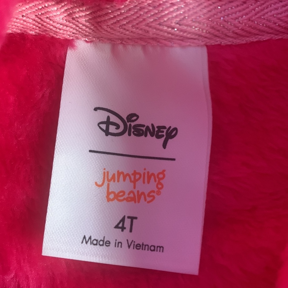 NWT Disney's Minnie Mouse Toddler Girl Plush Tunic Hoodie-Jumping Beans - Picture 6 of 12